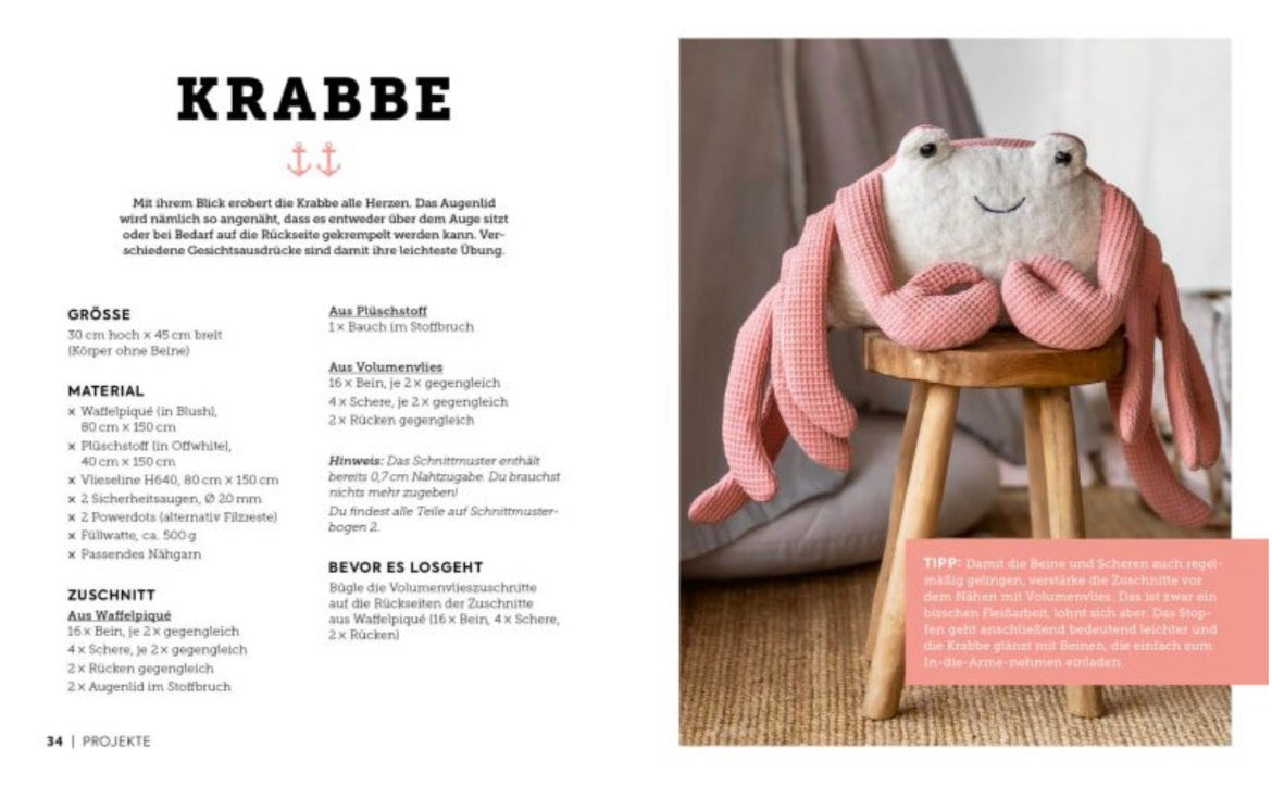 Buch von EMF Verlag Bigfriends nähen Coole Skandi XL-Kuscheltiere