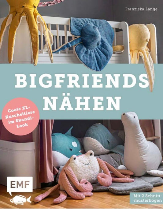 Buch von EMF Verlag Bigfriends nähen Coole Skandi XL-Kuscheltiere