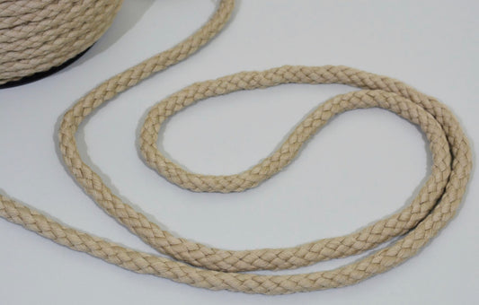 Baumwollkordel Uni 12 mm creme