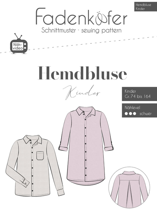 Fadenkäfer Schnittmuster "Hemdbluse“ Kinder