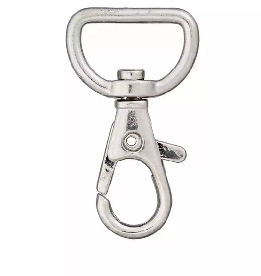 Karabinerhaken 20 mm silber