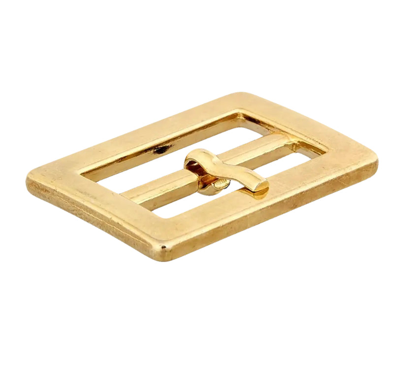 Metallschließe Gürtelschnalle 40 mm gold