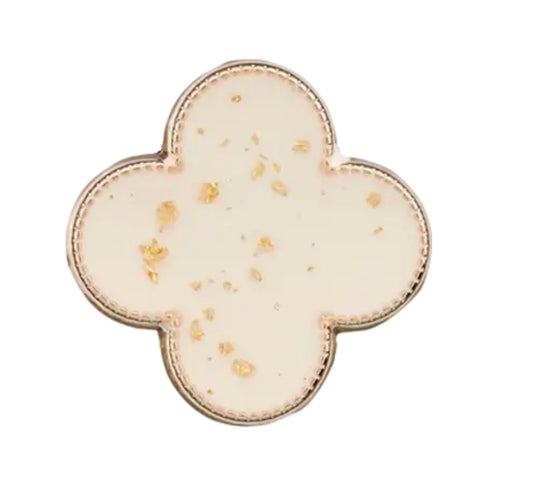 Metall Polyester Knopf Öse  Ø 15 mm gold creme