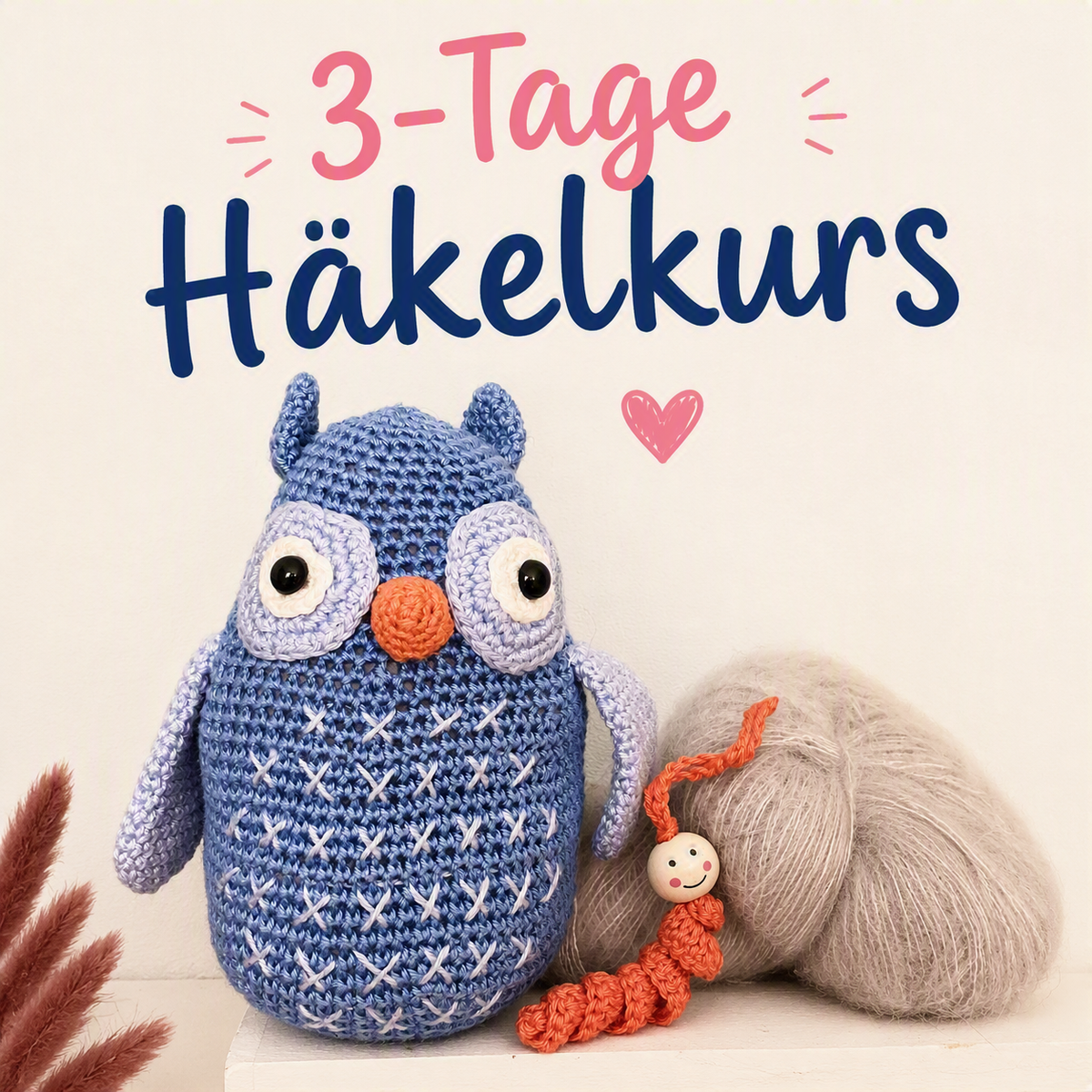 Häkelkurs „Pinguin häkeln“ mit Katrin – Kreativer Häkelspaß an 3 Kurstagen 21./22./23.10.2026