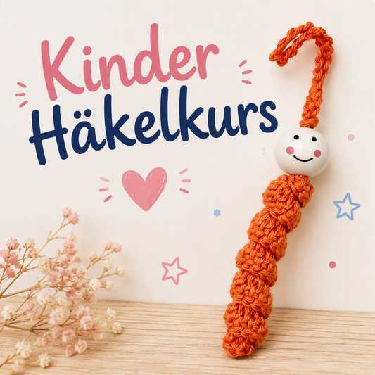 Glückswürmchen Kinder Häkelkurs mit Katrin
