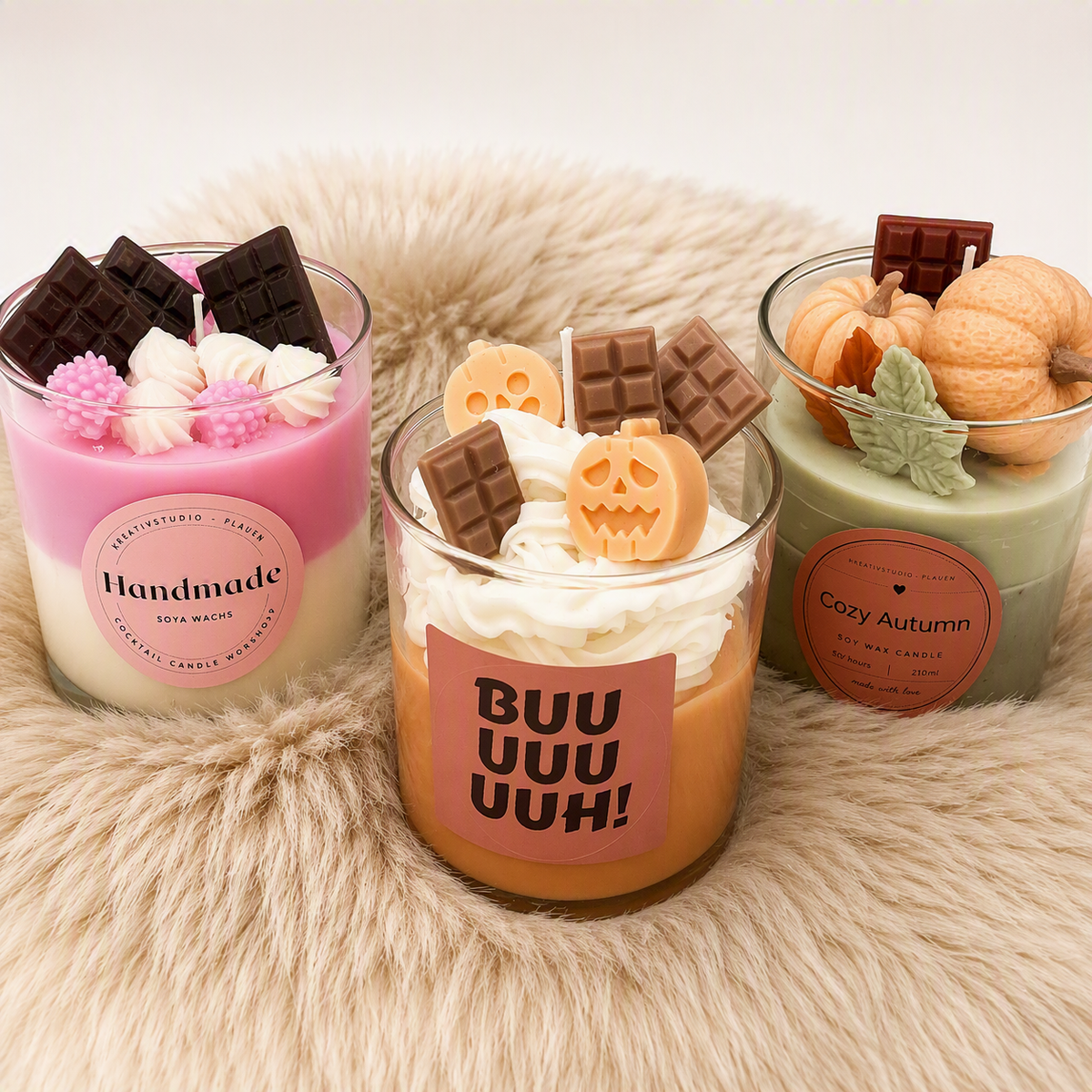Kinderkurs Kerzengießen – wähle selbst, ob Kaltgetränk, Halloween oder Herbst