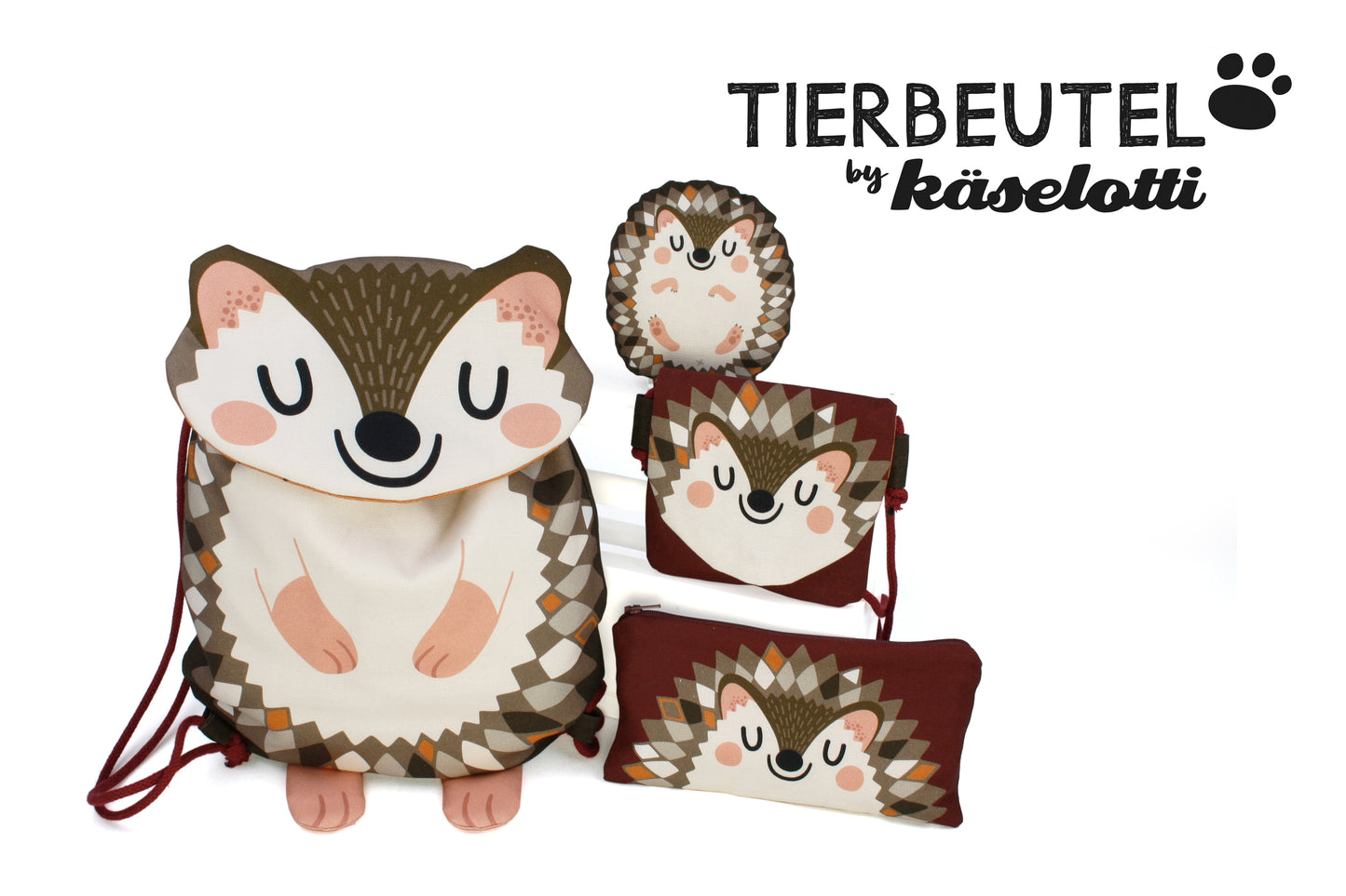 Canvas Tierbeutel Käselotti Igel