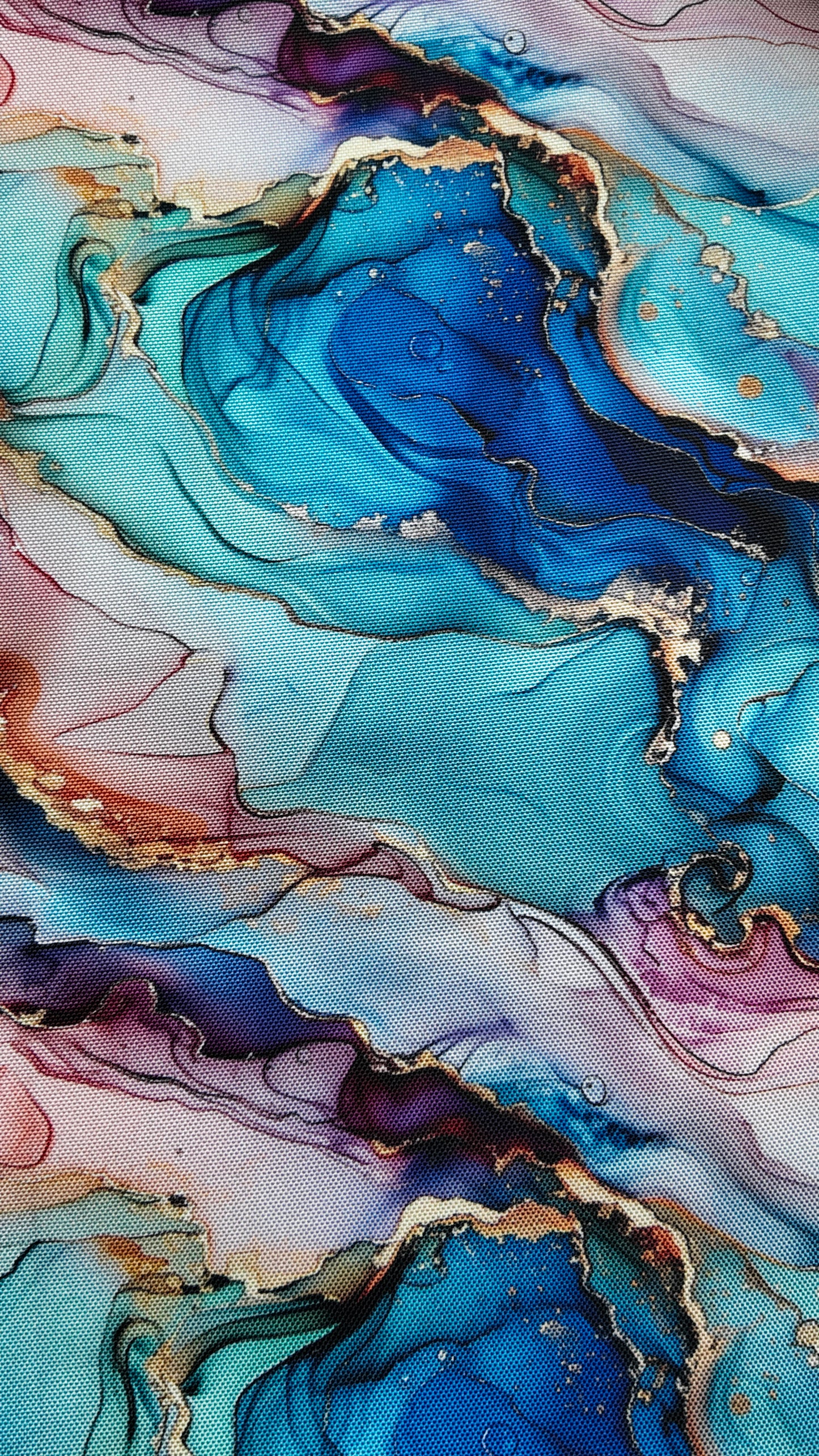 wasserabweisendes Oxfordgewebe „Flowing Bloom“ by Sarah Mariam Swafing Odessa Paint