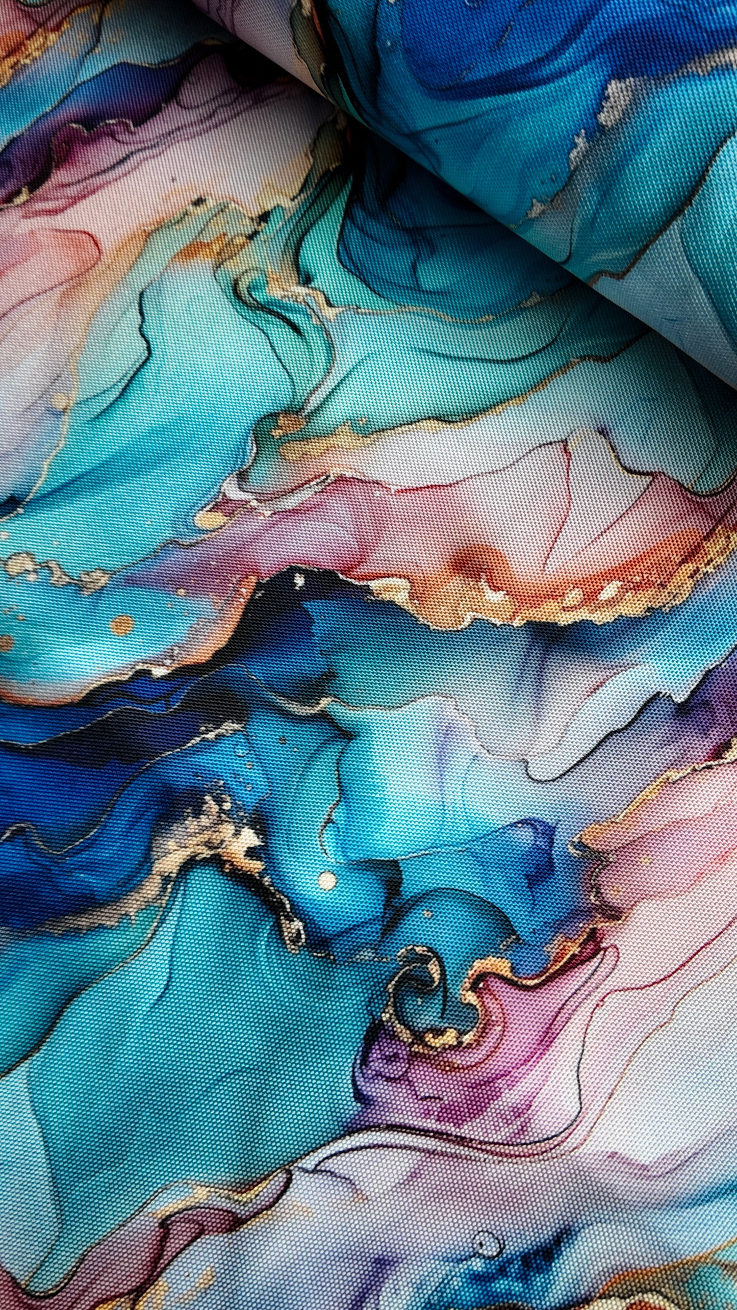 wasserabweisendes Oxfordgewebe „Flowing Bloom“ by Sarah Mariam Swafing Odessa Paint
