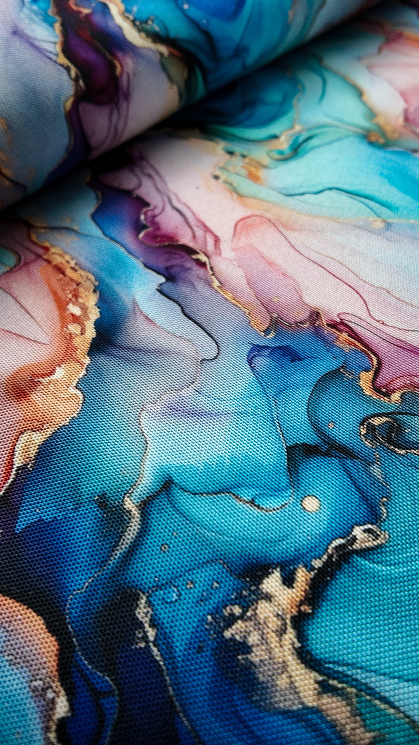 wasserabweisendes Oxfordgewebe „Flowing Bloom“ by Sarah Mariam Swafing Odessa Paint