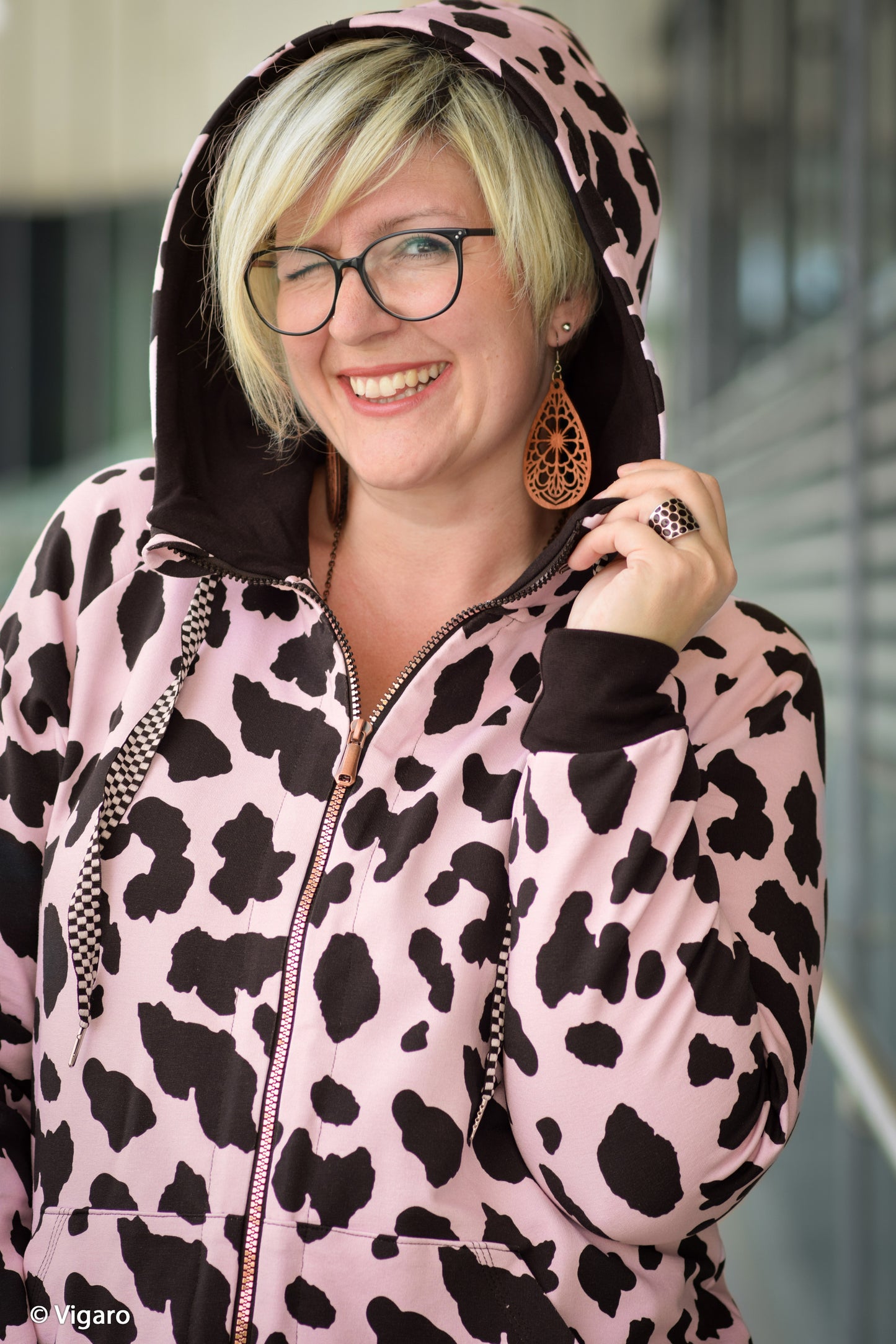 Modal French Terry Aislingen von Swafing Leoprint
