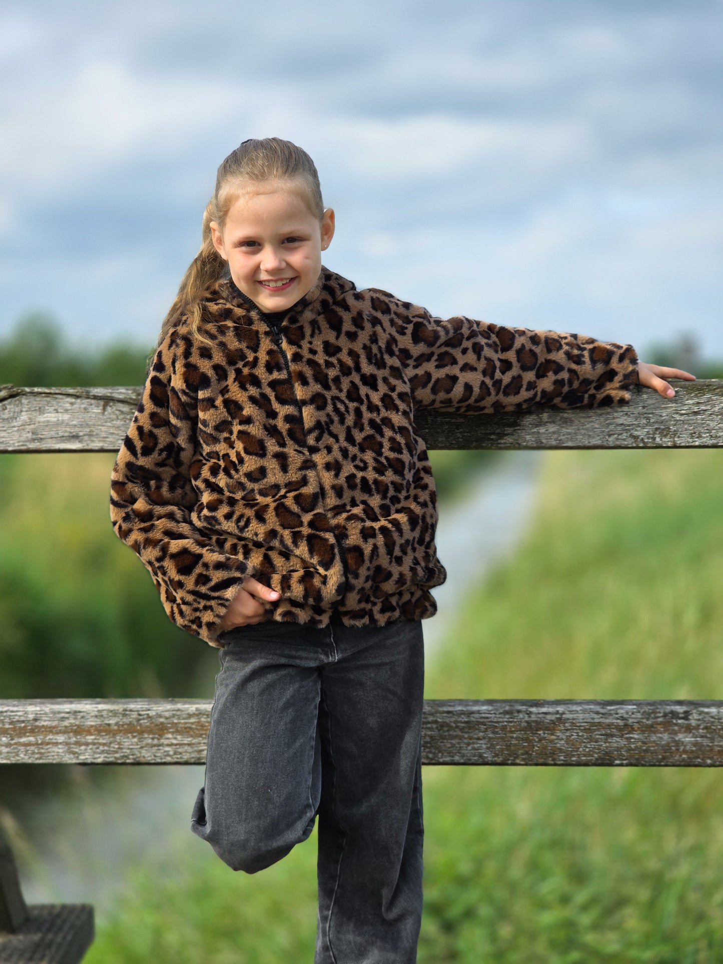 Plüschstoff Kunstpelz Leoprint Punami Swafing