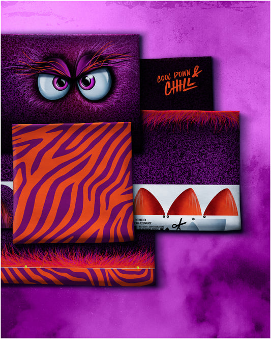 Samt Panel Monsta by Thorsten Berger lila Swafing