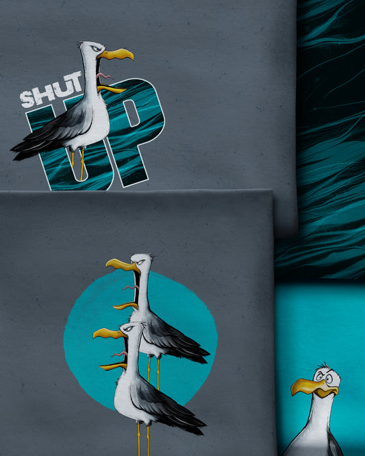 Maritimes Canvas Paneel Seagull Ole by Thorsten Berger Swafing 85 cm