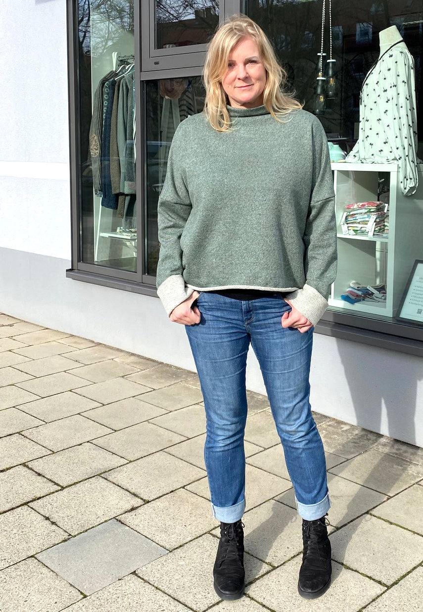 Erbsünde Schnittmuster "rapido" Oversize Pullover Damen