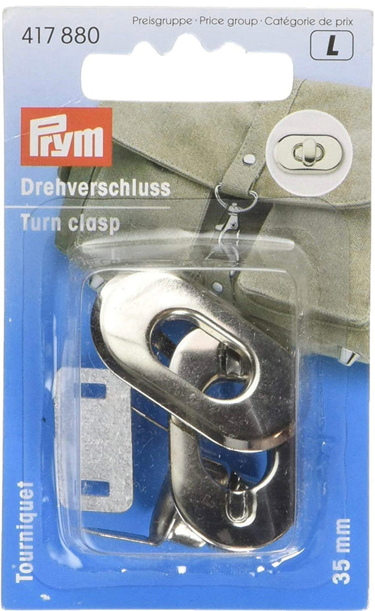 Drehverschluß silber