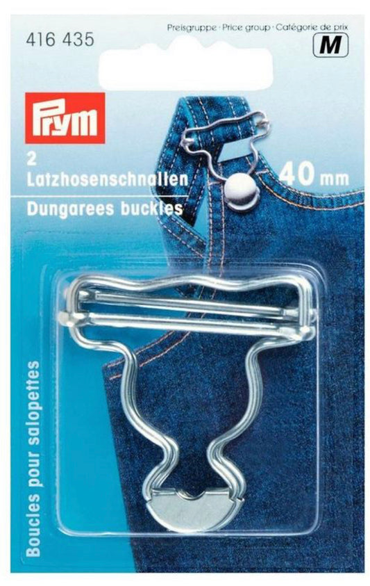 Latzhosenschnallen silber