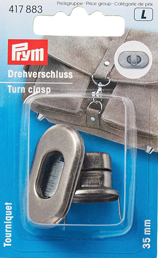 Drehverschluß altsilber