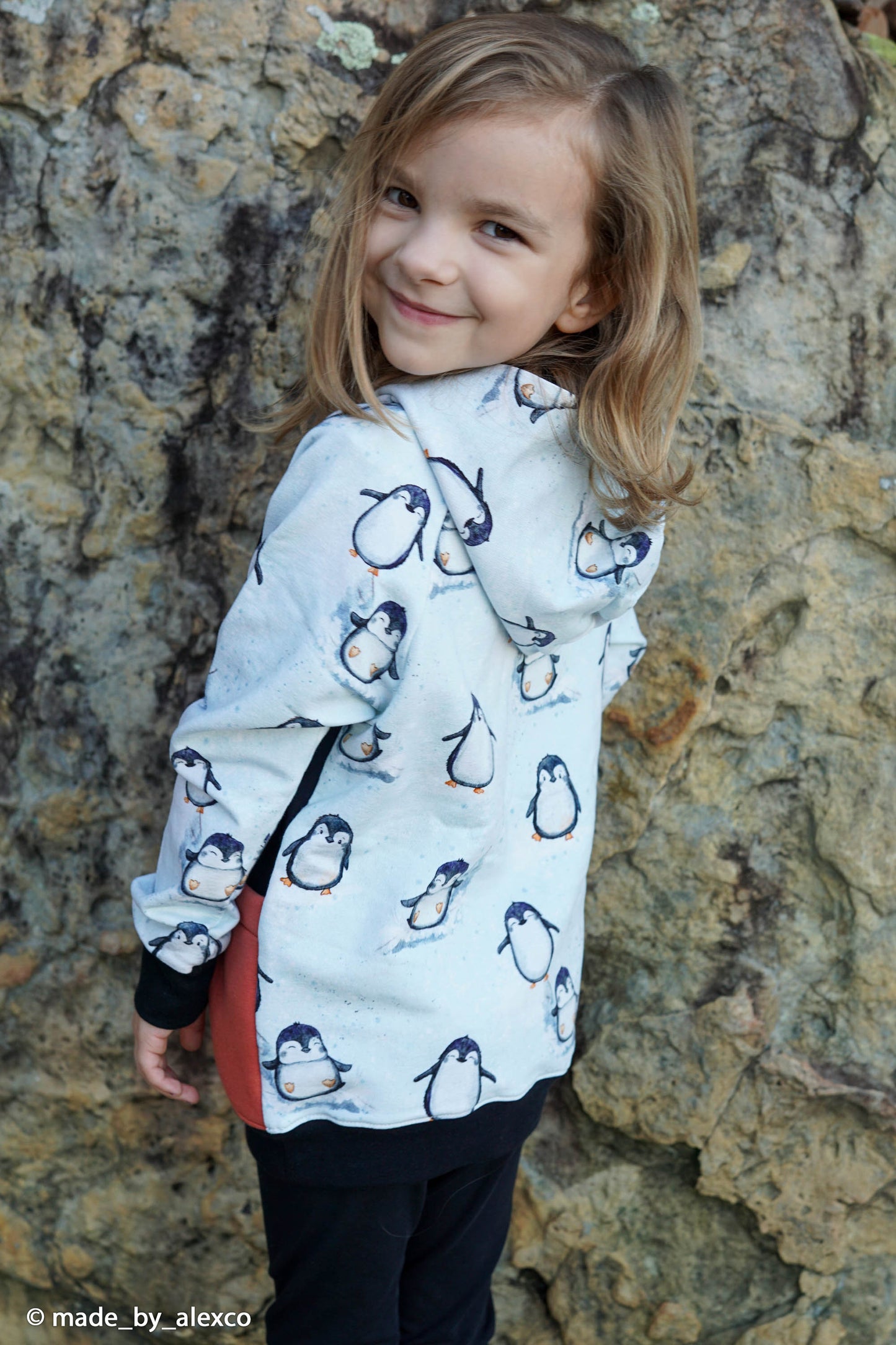 French Terry Arctic by Christiane Zielinski Pinguin Swafing mint