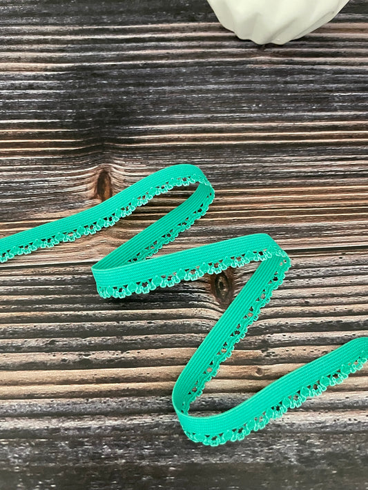 elastisches Zierband 10mm türkis