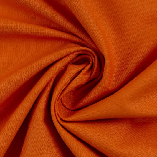 Baumwolle Uni Heide Swafing orange