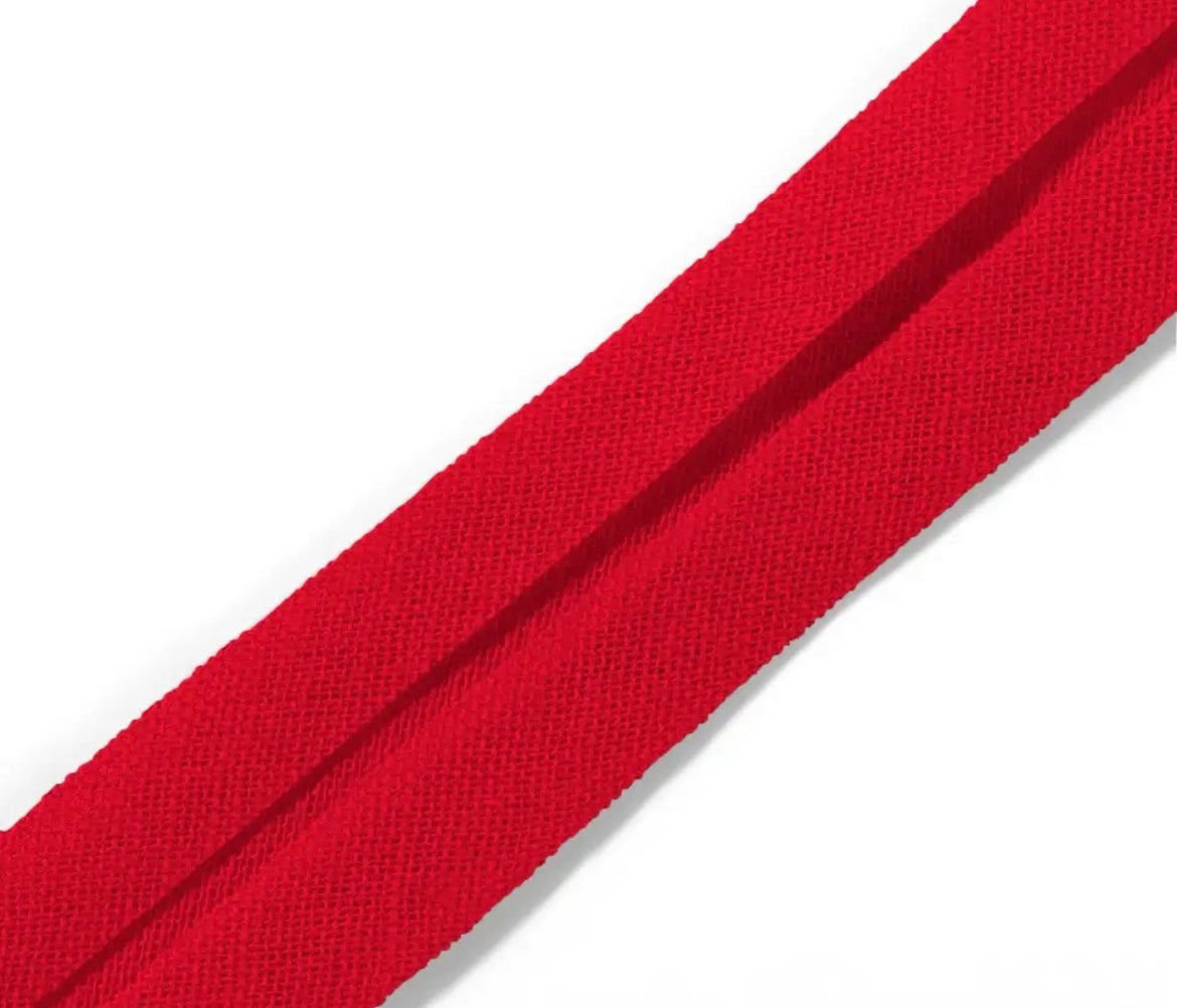 Schrägband Baumwolle Polyester30mm rot