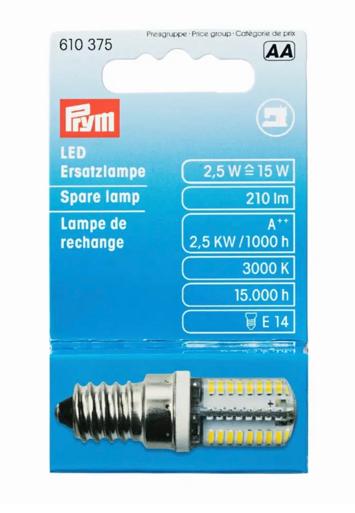 Prym LED Ersatzlampe
mit Schraubfassung