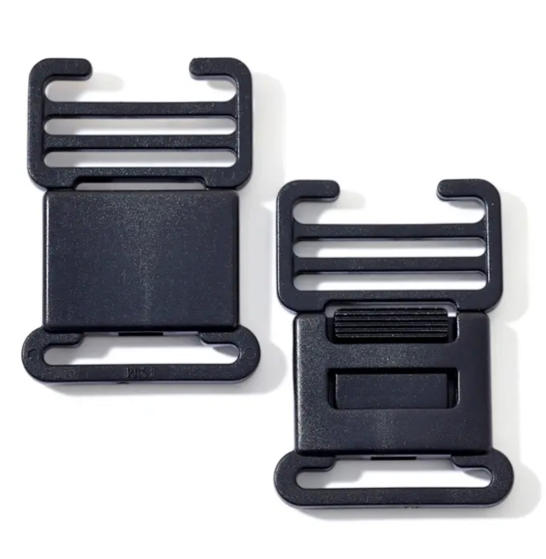 Prym Steckschnallen für Latzhosen schwarz 35mm