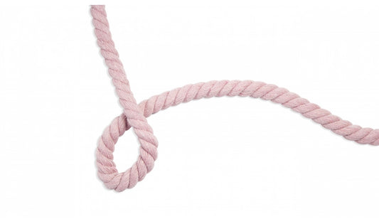 Kordel melange babyrosa 10mm gedreht