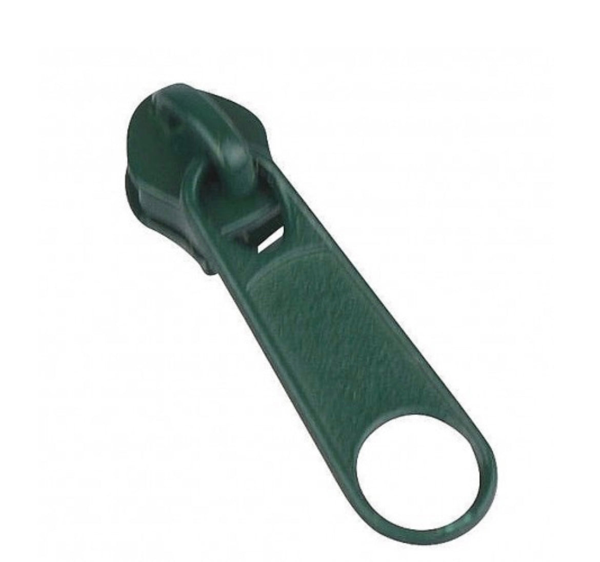Schieber / Zipper für Endlosreißverschluss 3mm dunkelgrün