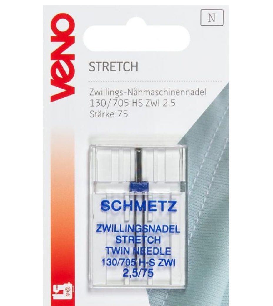 Stretch Zwillingsnadel 130/705 HS 2,5 / 75