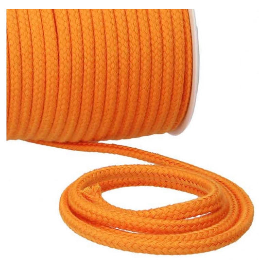 Baumwollkordel Uni 
6mm orange
