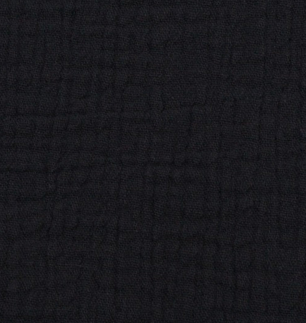 Musselin Jenke Uni Swafing schwarz