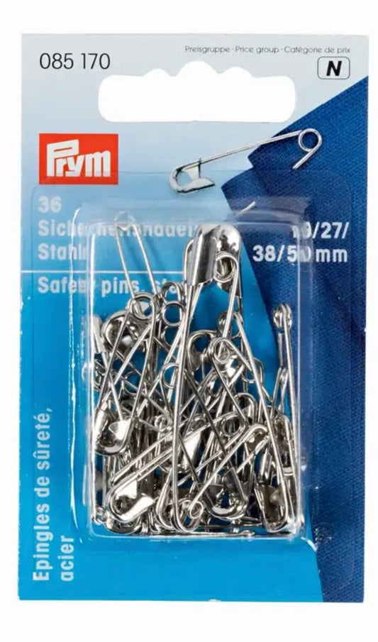 Prym Sicherheitsnadeln Stahl
36 Stck sortiert