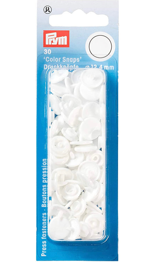 Druckknöpfe Color Snaps 12,4 mm weiß
