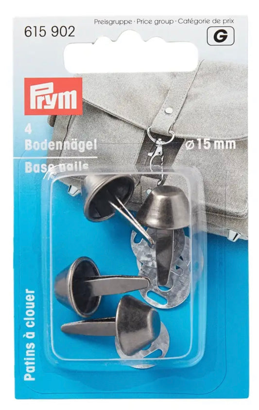 Prym 4 Bodennägel für Taschen 
alteisen 15mm