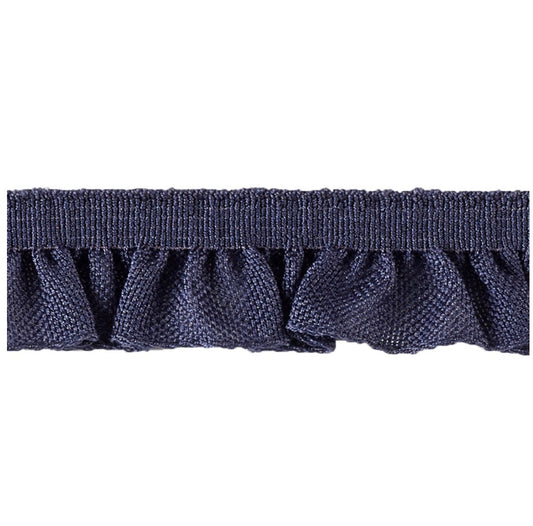 Rüsche elastisch 15 mm marineblau