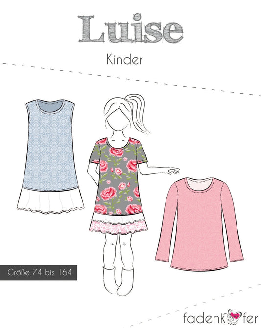 Fadenkäfer Schnittmuster "Luise" Kinderkleid