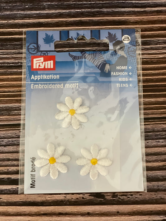 Prym Applikation Blume klein 3er Set Blüte 20 mm