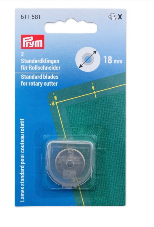 Prym SUPER MINI Standardklingen für Rollschneider
18mm 2 Stck