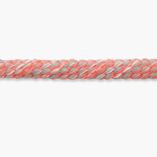 Rundkordel 6mm lachs grau meliert