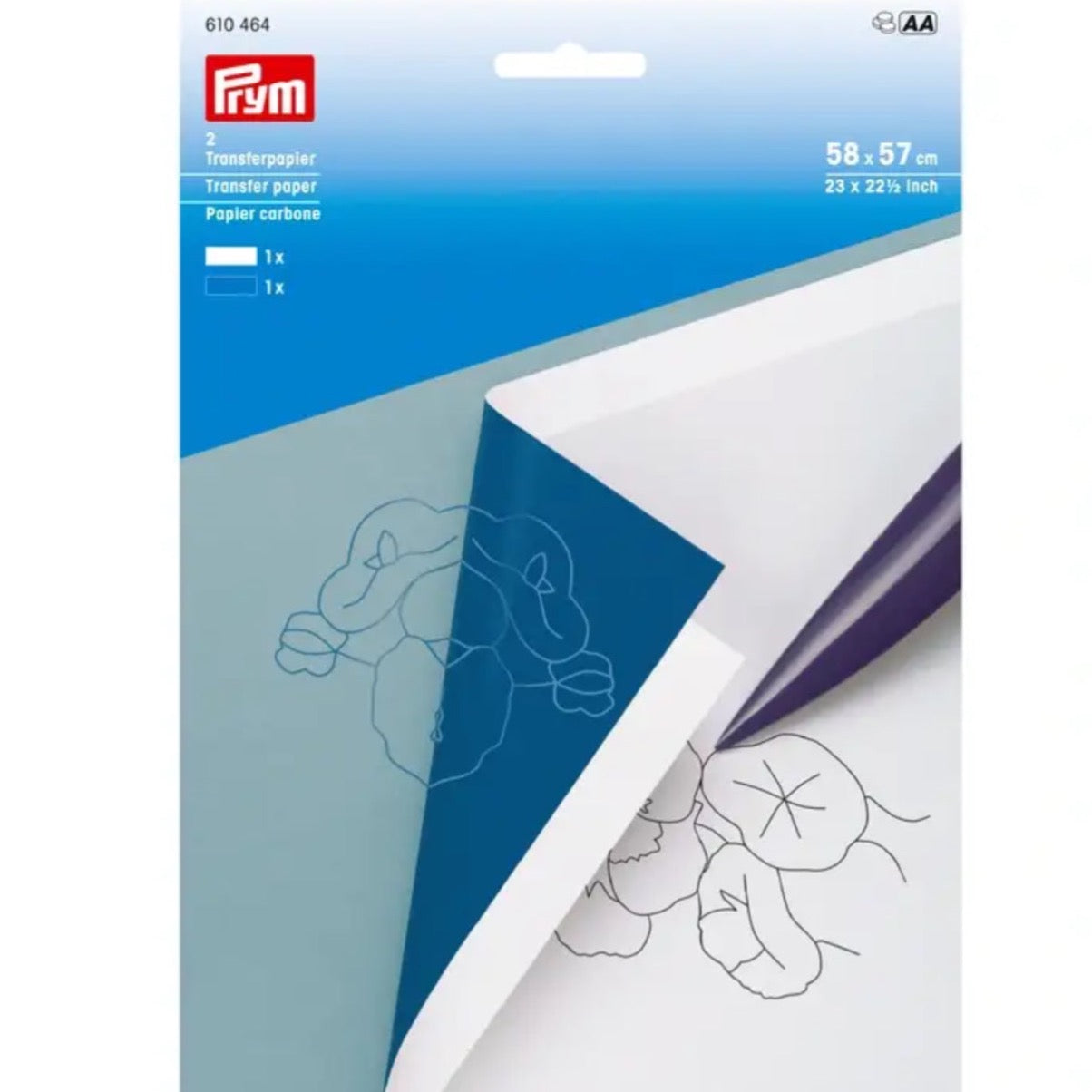 Prym 2 x Transferpapier 58 x 57 cm