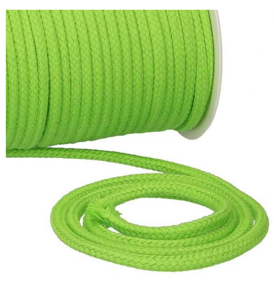 Baumwollkordel Uni 
6mm lemongrün