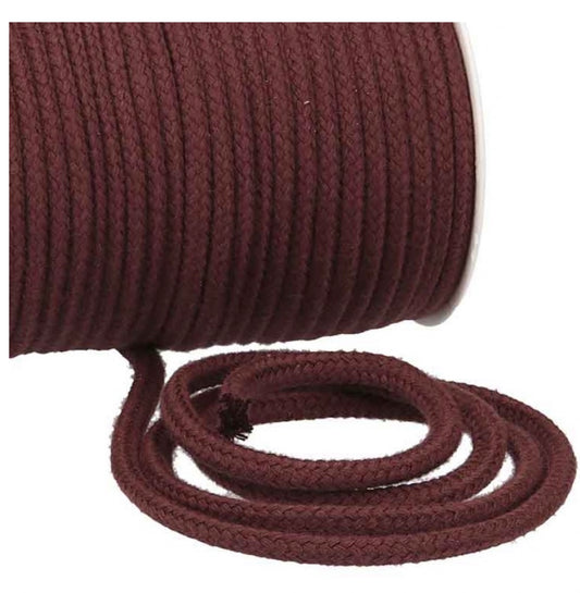 Baumwollkordel Uni 
6mm braun
braun