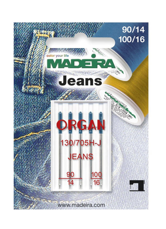 Madeira Nähmaschinennadeln Flachkolben
Jeans 90-100