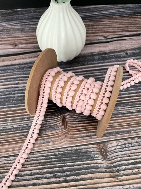 Pomponborte 10mm rosa