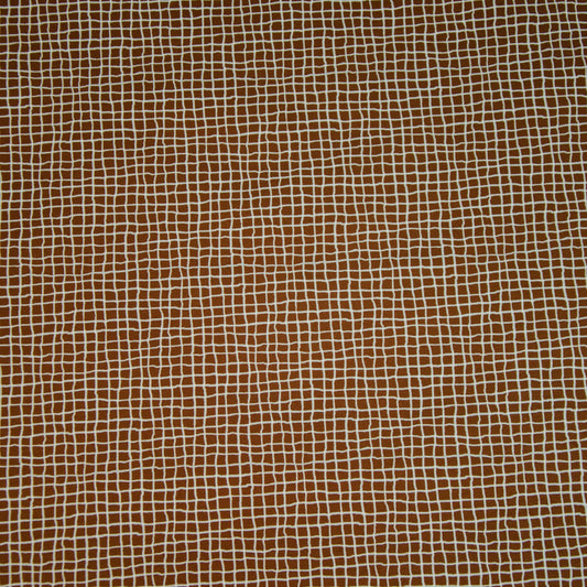 French Terry "Wood Plaid" Karos