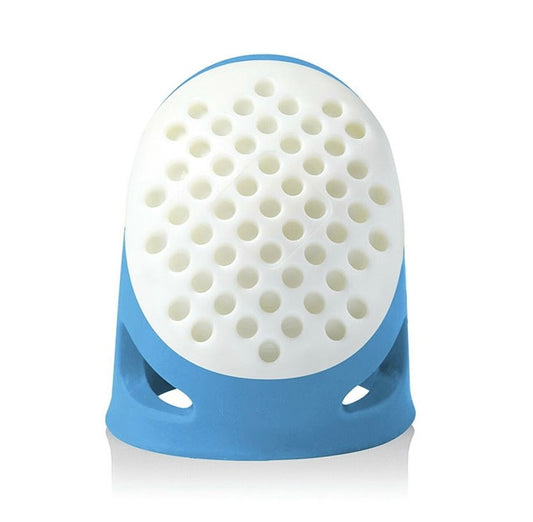 Prym Soft Comfort Fingerhut 
XL blau / weiss