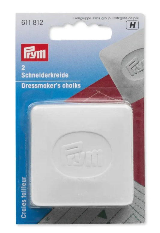 Prym Schneiderkreideplatten 2 Stück weiss