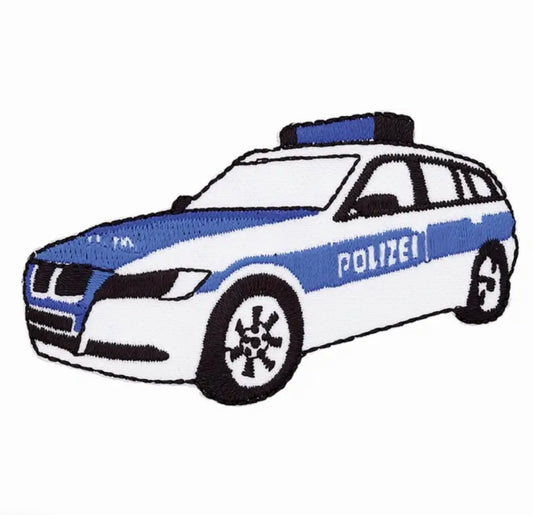 Applikation Polizeiauto 40 x 80 mm